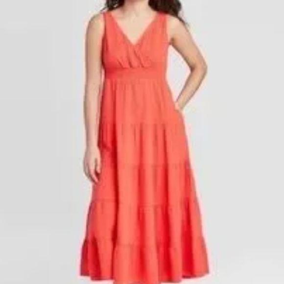 Universal Thread Dresses & Skirts - Universal Thread Women's Coral Red Maxi Dress